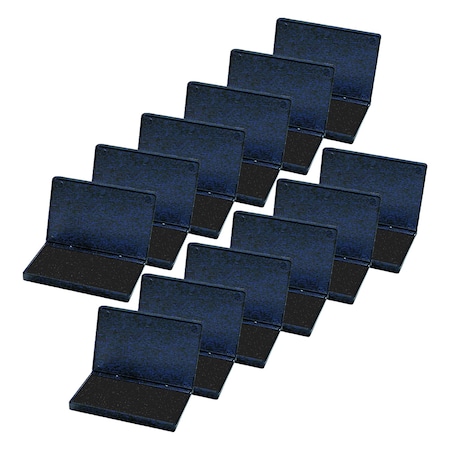 Charles Leonard Foam Stamp Pad, Small, 2.75 x 4.25 Inches, Black, 12PK 92220