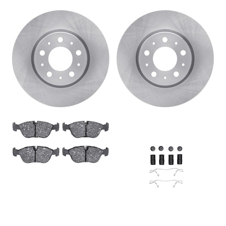 Dynamic Friction Co DFC Brake Rotor with 5000 Brake Pads and Hardware Kit 6512-27171