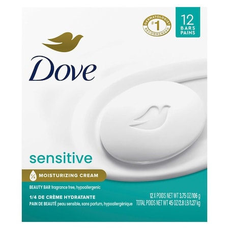 Dove Sensitive Skin Beauty Bar Soap, 45 Ounce, 6PK 62682968