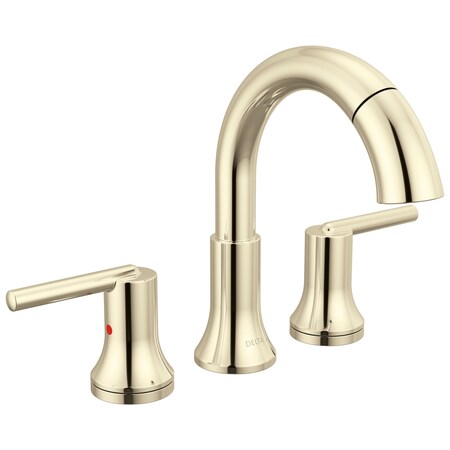 Delta Trinsic Two Handle Widespread Pull Down Bathroom In Polished Nickel 3559-PNPD-DST