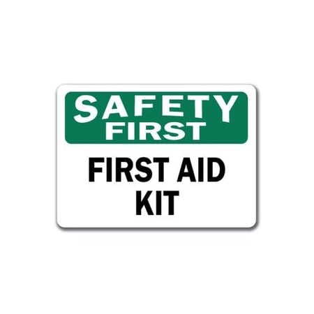 Signmission Safety Sign, 14 in Height, Plastic, 10 in Length, First Aid Kit SF-First Aid Kit