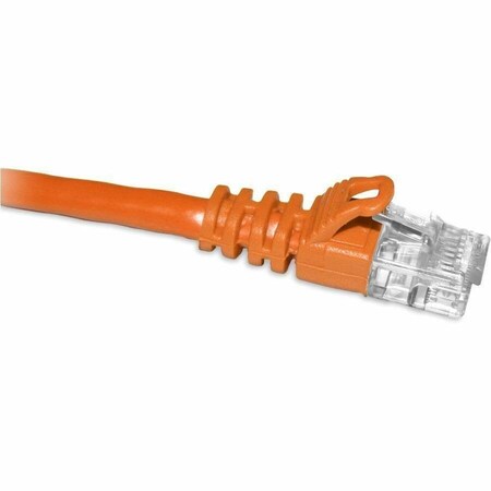Enet Cat6A Orange 3Ft Molded Boot Patch Cable C6A-OR-3-ENC