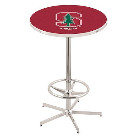 Holland Bar Stool Co 42" Chrome Stanford Pub Table, 36" dia. Top L216C4236Stnfrd