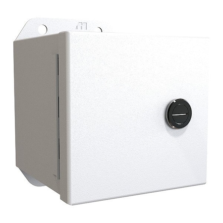 Hammond Latches Electrical Enclosure, 4 in H, 4 in D, 4 in W, 12, 13, 3R, 4, Steel EJ444LG
