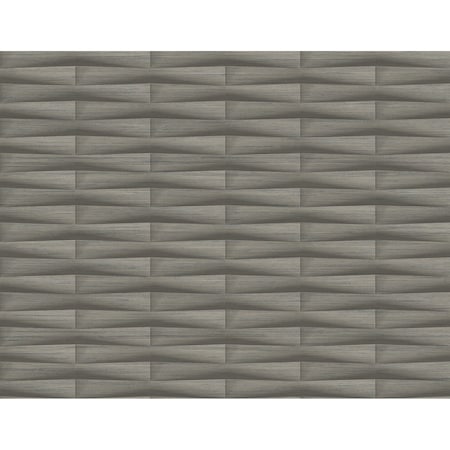 A-Street Prints Gator Brown Geometric Stripe Wallpaper 2988-70006