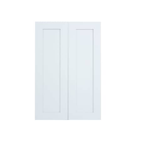 Cambridge Everest 30 in. W x 12 in. D x 36 in. H Ready to Assemble Shaker Wall Kitchen Cabinet in White SA-W3036-SW-KIT
