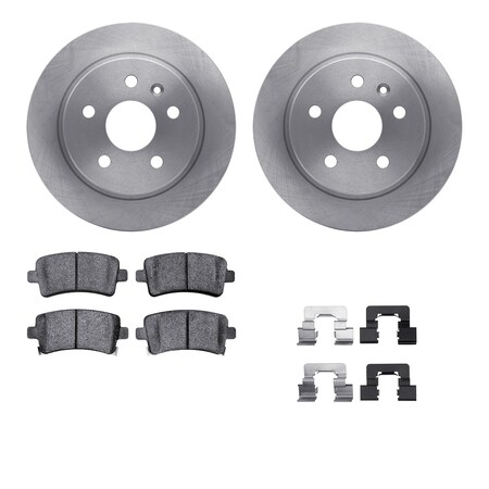 Dynamic Friction Co DFC Brake Rotor with 5000 Brake Pads and Hardware Kit 6512-45110