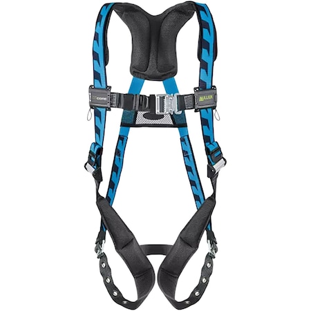 Miller Premium Breathable Full-Body Harness, w/Steel Hardware, 5 Points of Adjustment, w/Back D-Ring, and Quic AC-TB/UBL