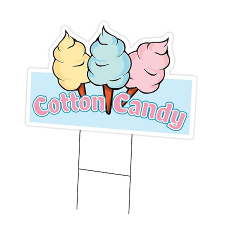 Signmission Cotton Candy Die Cut Yard Sign & Stake outdoor plastic coroplast window, C-DC-1216-DS-Cotton Candy19 C-DC-1216-DS-Cotton Candy19