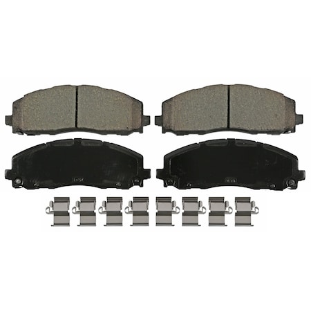 Wagner Brake QuickStop Front Disc Brake Pad Set Ceramic, ZD2187