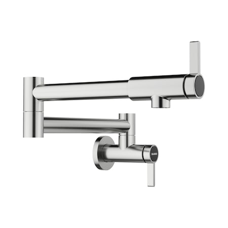 Blanco culina Pot Filler 1.5 GPM, PVD Steel 527484