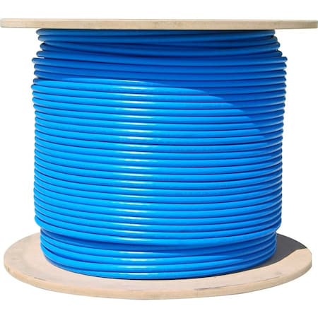 Cable Wholesale Cat6a Blue Copper Ethernet Cable, 10 Gigabit Solid, UTP (Unshielded Twisted Pair), POE 13X6-061NH