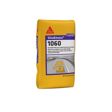Sika SikaEmaco T 1060 Extended w/ 3/8" Stone Rapid-Setting Cement-Based Concrete Repair Mortar 50lb Bag 807916