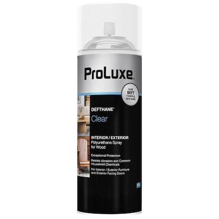 Defthane 11.5 Oz Clear Interior and Exterior Polyurethane Spray For Wood, Semi-Gloss PLX023S