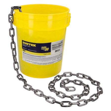 Surtek Grade 30 Polished Steel Chain 50 Kg, 1/4in 150861