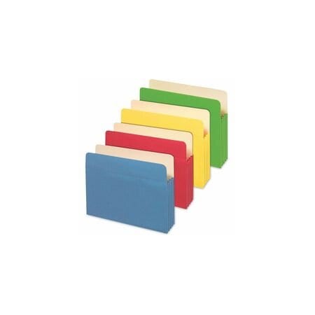 Universal Redrope Expanding File Pockets, 3.5" Expansion, Letter Size, Assorted Colors, 5PK, 5PK UNV13562