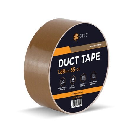 Gtse Brown Duct Tape, 1.88in x 164ft DUC-300-BRN