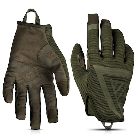 Glove Station Suede Palm, Breathable Spandex, Touchscreen, Two Way Strech, Green, XL GS-MIL437-GR-XL
