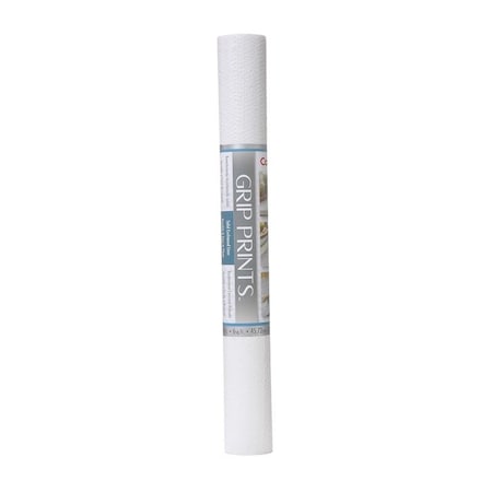 Con-Tact Brand Grip Prints Shelf Liner, 4 ft L, 18 in W, White 04F-C7H52-06