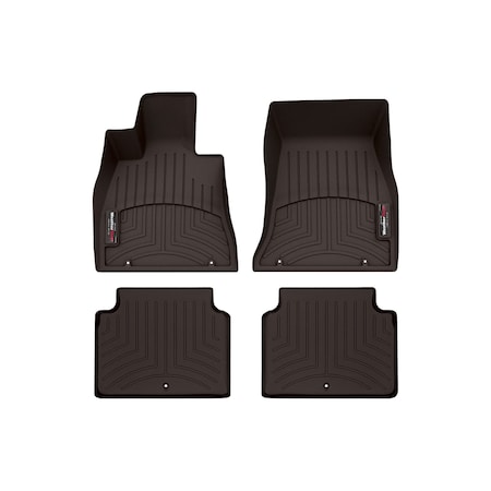 Weathertech Cocoa, Front and Rear Floorliners 471659-1-2
