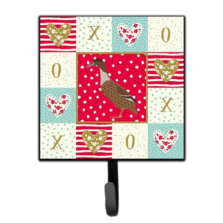 Carolines Treasures 4.25 x 1 x 7 in. Dutch Hook Bill Duck Love Leash or Key Holder CK5288SH4