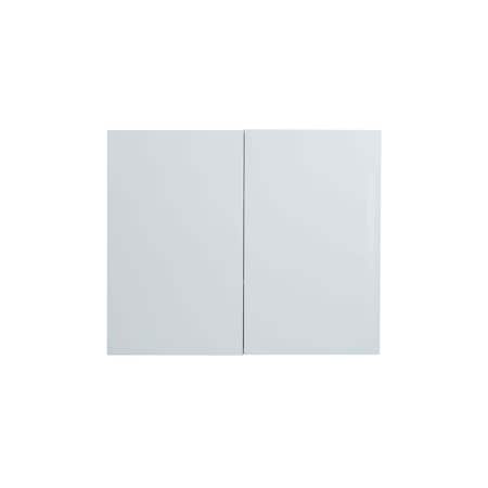 Cambridge Radiance 36 in. W x 12 D x 30 in. H Ready to Assemble Slab Wall Kitchen Cabinet in White Gloss SA-W3630-WG-KIT