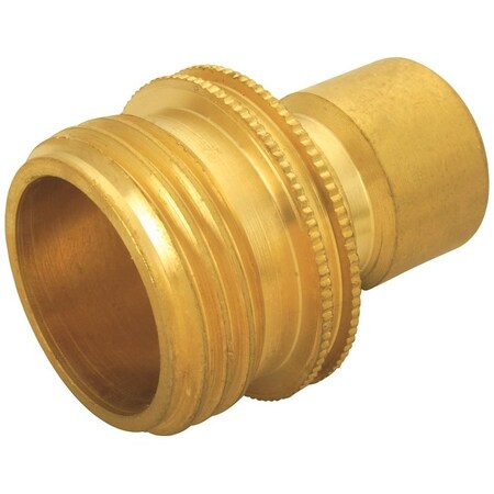 Landscapers Select Hose Connector, 3/4 in, Male, Brass, Brass GB9610