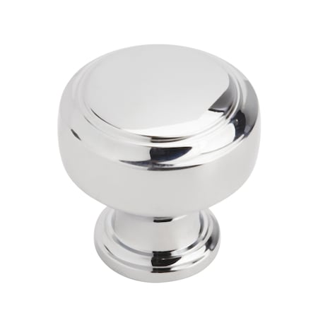 Amerock Highland Ridge 1-3/16 in 30 mm Diameter Polished Chrome Cabinet Knob BP5531226