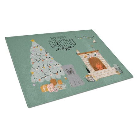 Carolines Treasures Grey Glen of Imal Christmas Everyone Glass Cutting Board - Large CK7622LCB