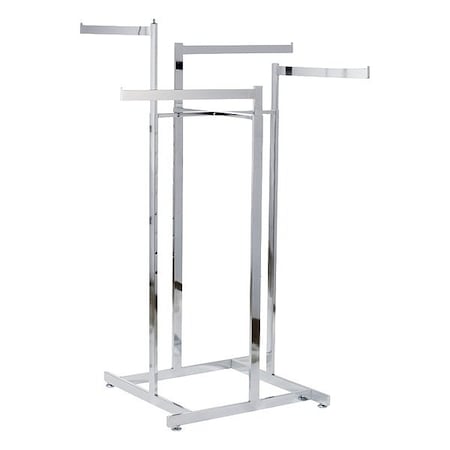 Specialty Store Services Retail Apparel Rack, Steel, 72 in H 2627