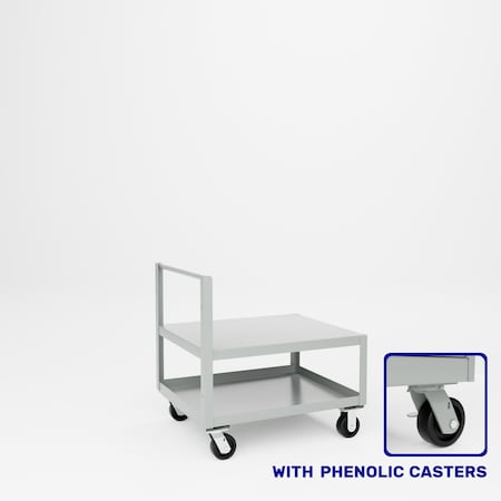 Pucel Single Handle Heavy Duty Truck, 30 in D x 36 in W x 36 in H, Black 30-TR-36P