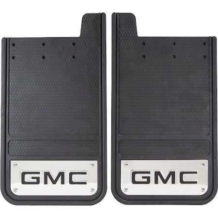Plasticolor Universal 12 x 23 Set Of 2 Flat GMC Logo With Stainless Steel Insert 001842R01