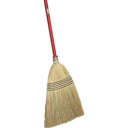 Libman 12.5'' W. x 58'' Steel Handle Corn Broom 502