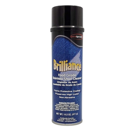 Quest Specialty BRILLIANCE Oil-Based Stainless Steel Cleaner net 14.5 oz., 2PK 2490-2