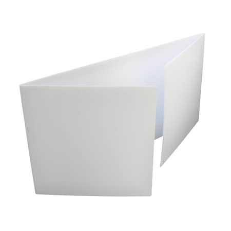 Flipside White Premium Corrugated Plastic Study Carrel Pack of 12 19972-12