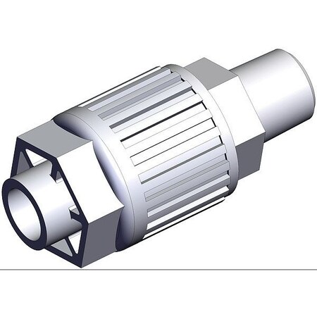 Smc High Purity Tube Fitting, Adapter, PFA LQ3H3B-MN