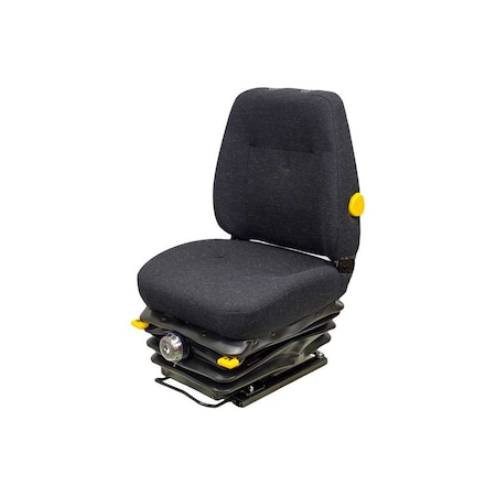 Uni Pro 411 Mechanical Suspension Seat, Black Fabric 8362