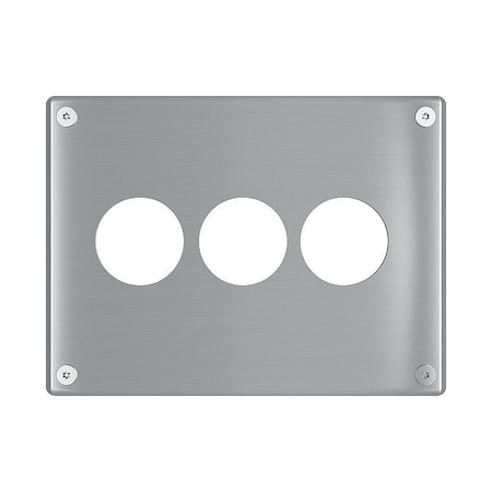 Legrand Wall Plate, 7.34" W, Stainless Steel WSP63N912PS