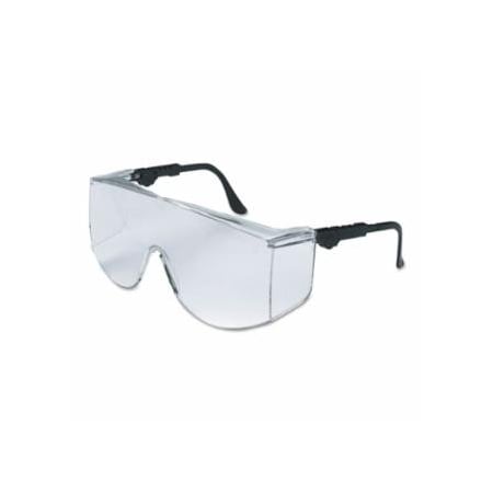 Mcr Safety Tacoma Protective Eyewear, Clear Lens, Duramass HC, Black/Clear Frame, Nylon 135-TC110XL