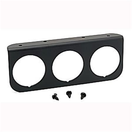 Overtime 2238 Black Aluminum Gauge Panel 3 Hole OV655291