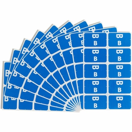 Smead Alpha-Z Color-Coded Second Letter Labels- Letter B- Dark Blue, 100PK 67172