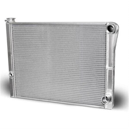 Afco Racing Products 80185NDP-U 19 x 27.5 in. GM Dual Pass Lightweight Radiator AFC80185NDP-U