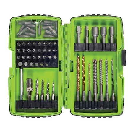 Greenlee Drill Bit Set, 68 Pcs., 1/4", 5/16", 3/8" DDKIT-1-68