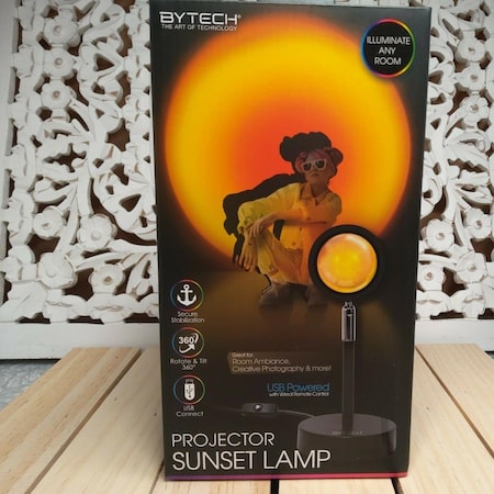 Bytech Sunset Projector Decor Light, Yellow BYMCLB117BK