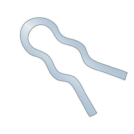 Huyett Hair Pin, Zn Plt Spg Stl, .026 Wire Dia x .344 L x Fits .094 Groove x .063 In Eye Dia BPXZ-146