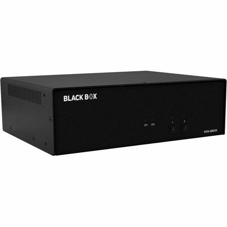 Black Box BLACK BOX NIAP4 SECURE KVM SWITCH, 2 PORT DUAL HEAD DP, CAC, IF OUTSIDE TAPE IS BROKEN, UN KVS4-2002VX
