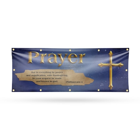 Signmission Jesus Prayer, 48 Inch x 120 Inch, Vinyl Banner B-120-30710