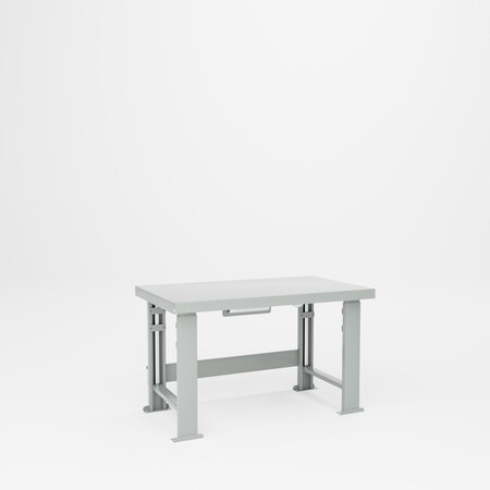 Pucel Steel Top Hydraulic Bench, 48 in W x 28 in D x 41 in H, Gray HBS-2848-E12