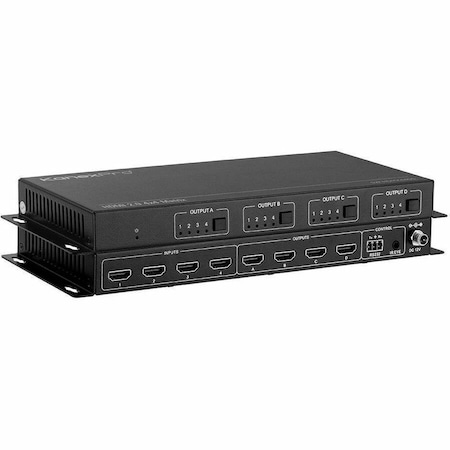 Kanexpro HDMI 2.0 4X4 MATRIX SWITCHER WITH 4K TO 1080P DOWN SCALING SW-HDMX44DS