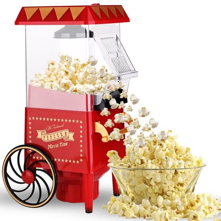 5 Core Popcorn Machine Maker Popcorn Machine with Wheels, 1400